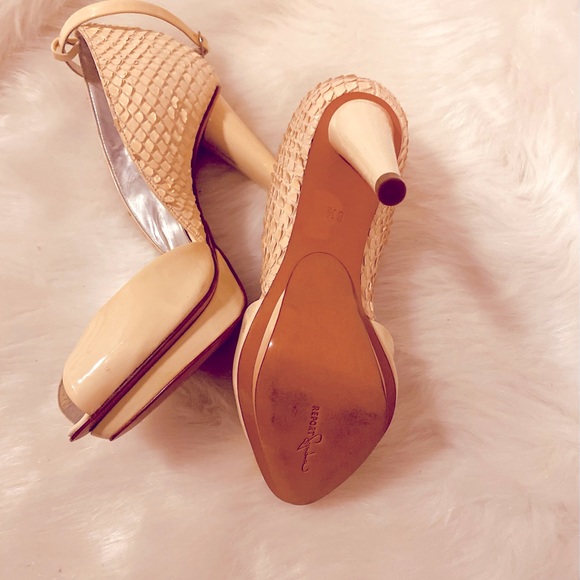 NEW REPORT SIGNATURE NEW CREAM PLATFORM HEELS 6.5 - Picture 7 of 8